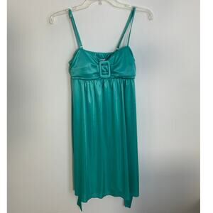 Speechless Turquoise slip dress Y2K Cocktail dress size small